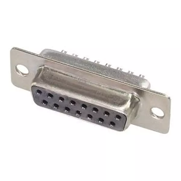 AMPHENOL CABLES ON DEMAND D Sub Conn, Rcpt, 15Pos, Da, Solder Cup, CN-DSUB15SKT0-000