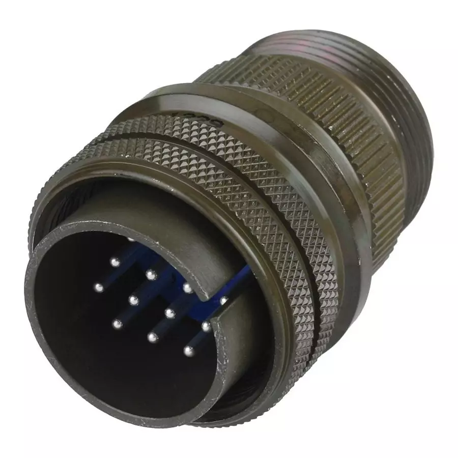 AMPHENOL INDUSTRIAL Mil Spec Cir Conn, Plug, 18-8, Solder, 97-3106A-18-8P(946)