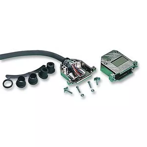 MH CONNECTORS D Sub Backshell, 45DG ENTRY, 37WAY, C88230000