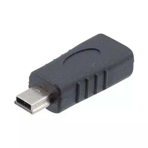 L-COM Usb Adaptr, Mini Plug- Micro Type B Rcpt, Cau2Minimicbad-Mf