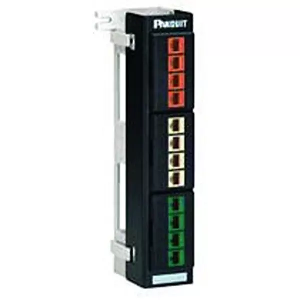 PANDUIT Netkey Modular Faceplate Patch Panel, Nkfp12W