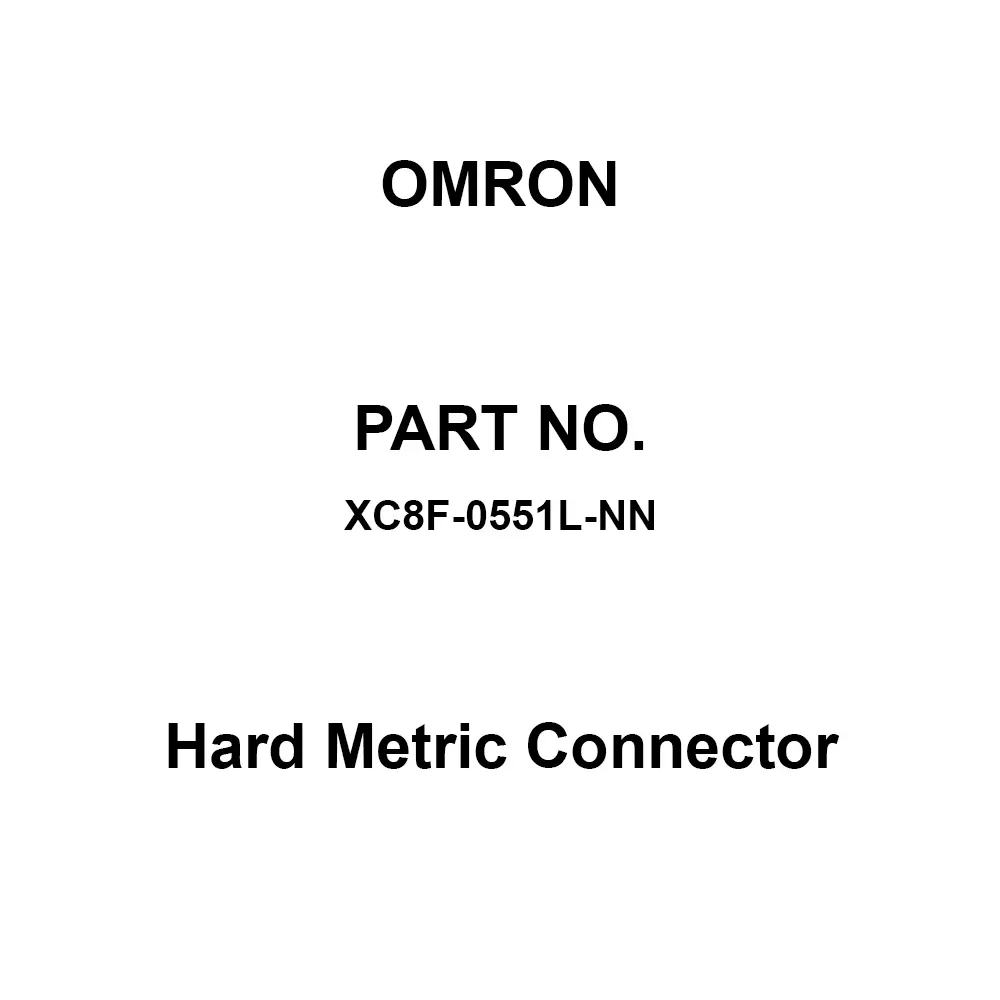 Omron Hard Metric Connector 20 mΩ or Less (20 mV mΩ or Less, 100 mA mΩ or Less), XC8F-0551L-NN