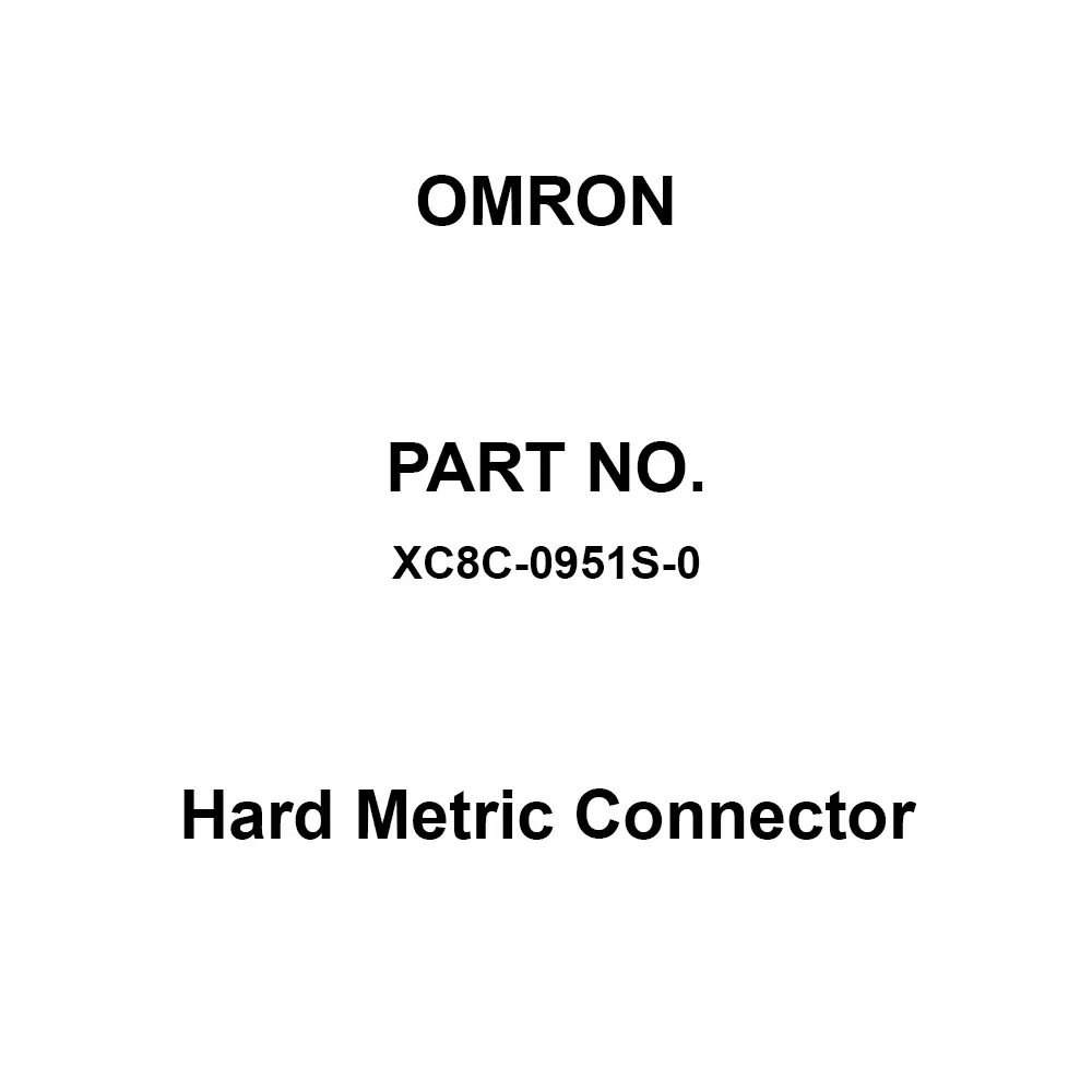 Omron Hard Metric Connector 20 mΩ or Less (20 mV mΩ or Less, 100 mA mΩ or Less), XC8C-0951S-0