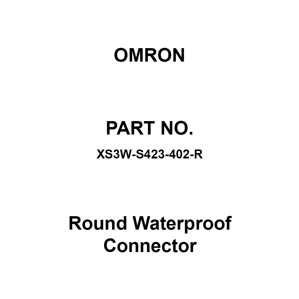Omron Round Waterproof Connector DC 125 V Rated Voltage, XS3W-S423-402-R