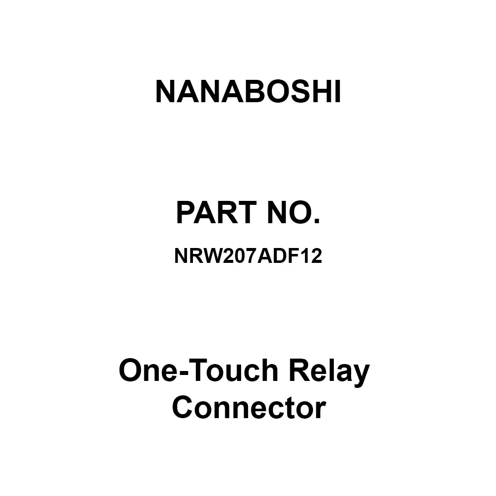 Nanaboshi One-Touch Relay Connector 20 Female (Socket), NRW207ADF12
