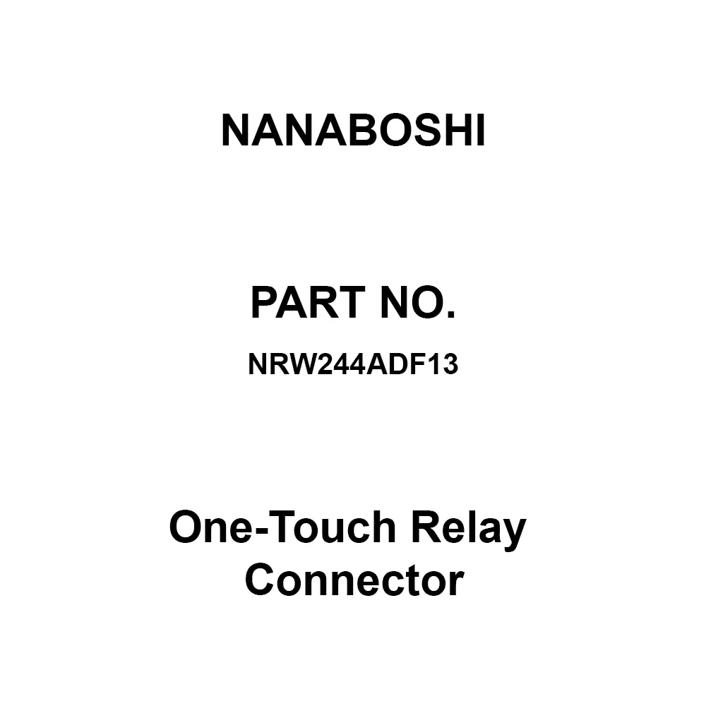 Nanaboshi One-Touch Relay Connector 24 Female (Socket), NRW244ADF13