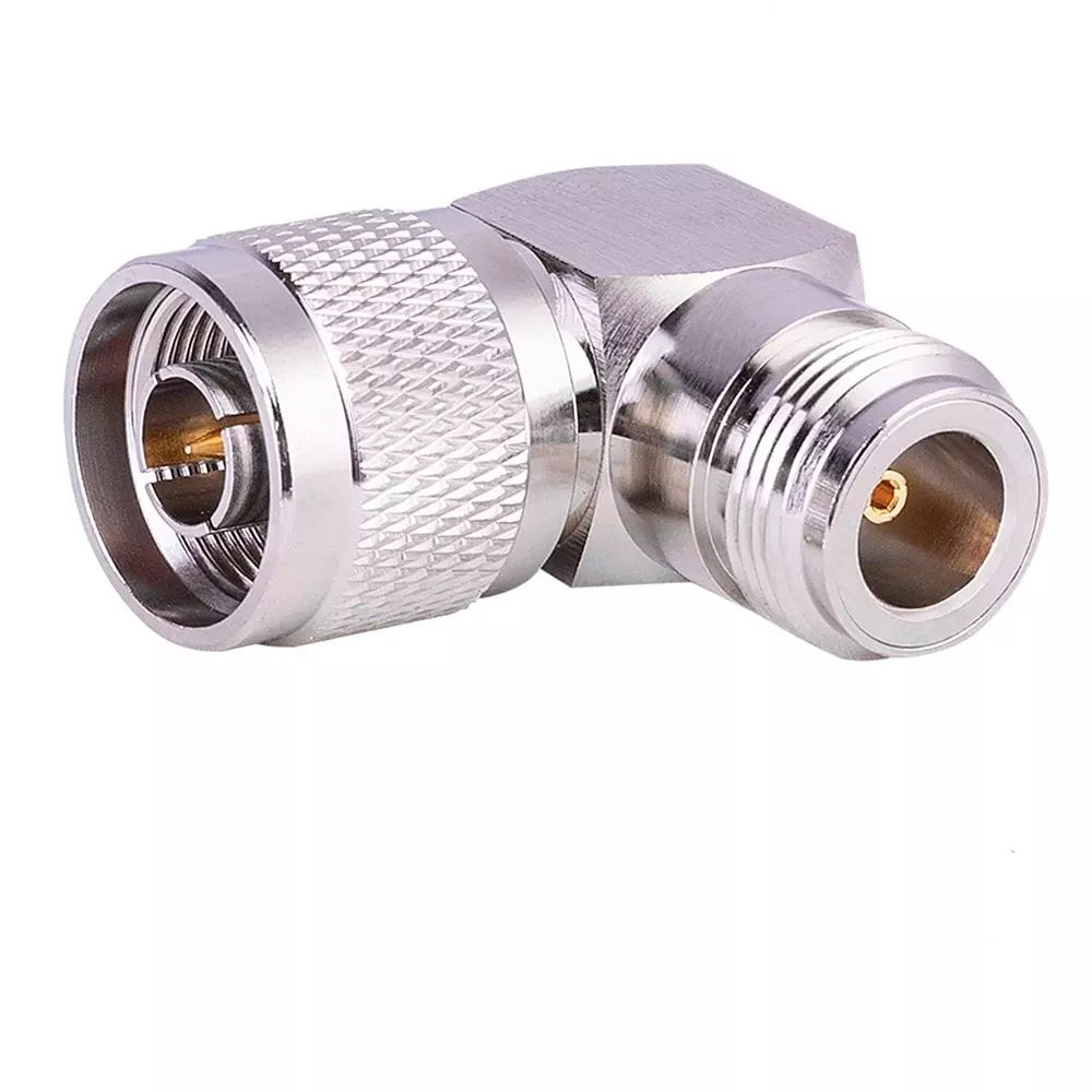 GENERIC N Male to N Female Right Angle 90° RF Coaxial Adapter 50 Ω Impedance, TA038