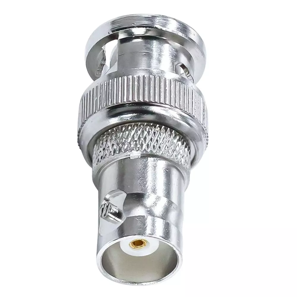 GENERIC Low-loss Coaxial Cable Connector BNC Male to BNC Female 50 Ω Impedance Silver