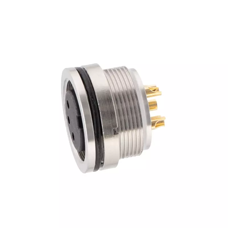 RS PRO Industrial Circular Connector Solder Termination 250 V AC 7 Amp Gold Plated Straight, 124628