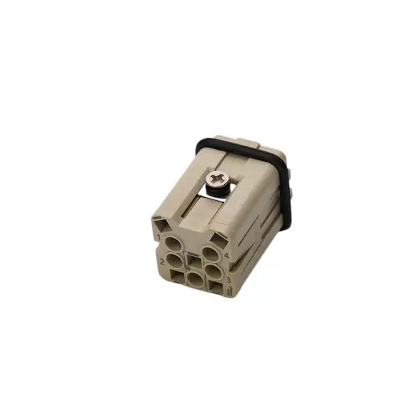 RS PRO Heavy Duty Power Connector Male 4 Contacts Spring Termination 10 Amp, 192609