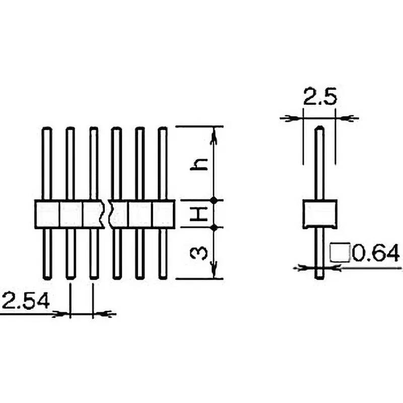 hirosugi-pin-header-13-pin-102-mm-mounting-hole-diameter-pss-410156-13-pack-of-50