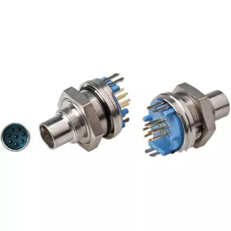 TE CONNECTIVITY Straight Circular Connector 1 Amp Rated Current 8 Contacts, 1418049-1