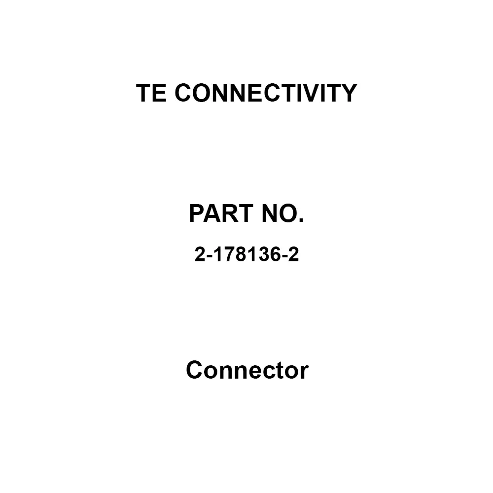 TE CONNECTIVITY Connector Base Mounting Tab / Header Vertical Type Board Mounting Connection Method, 2-178136-2 (Pack of 20)