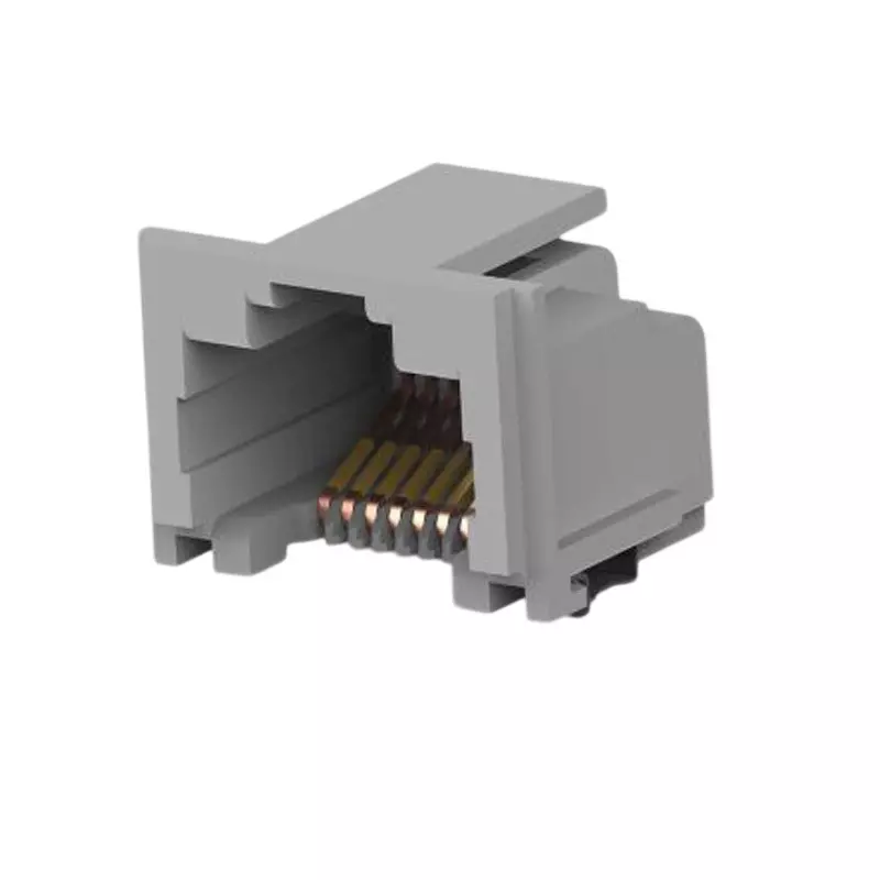 TE CONNECTIVITY Modular Connector Copper Alloy Material Female Gender 1 Number Of Ports, 5406721-1 (Pack of 10)