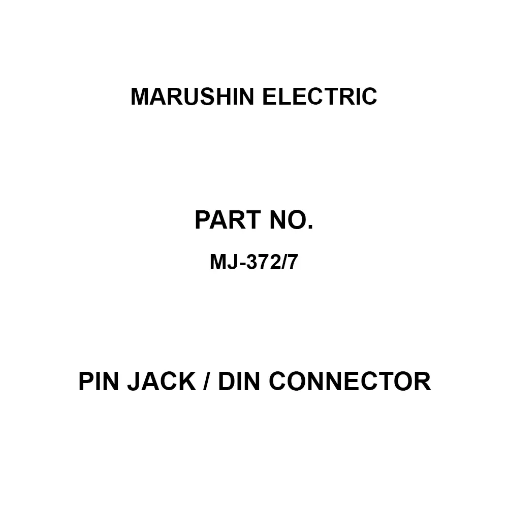 MARUSHIN ELECTRIC Pin Jack / Din Connector 7 Pole Straight Female, MJ-372/7 (Pack of 10)