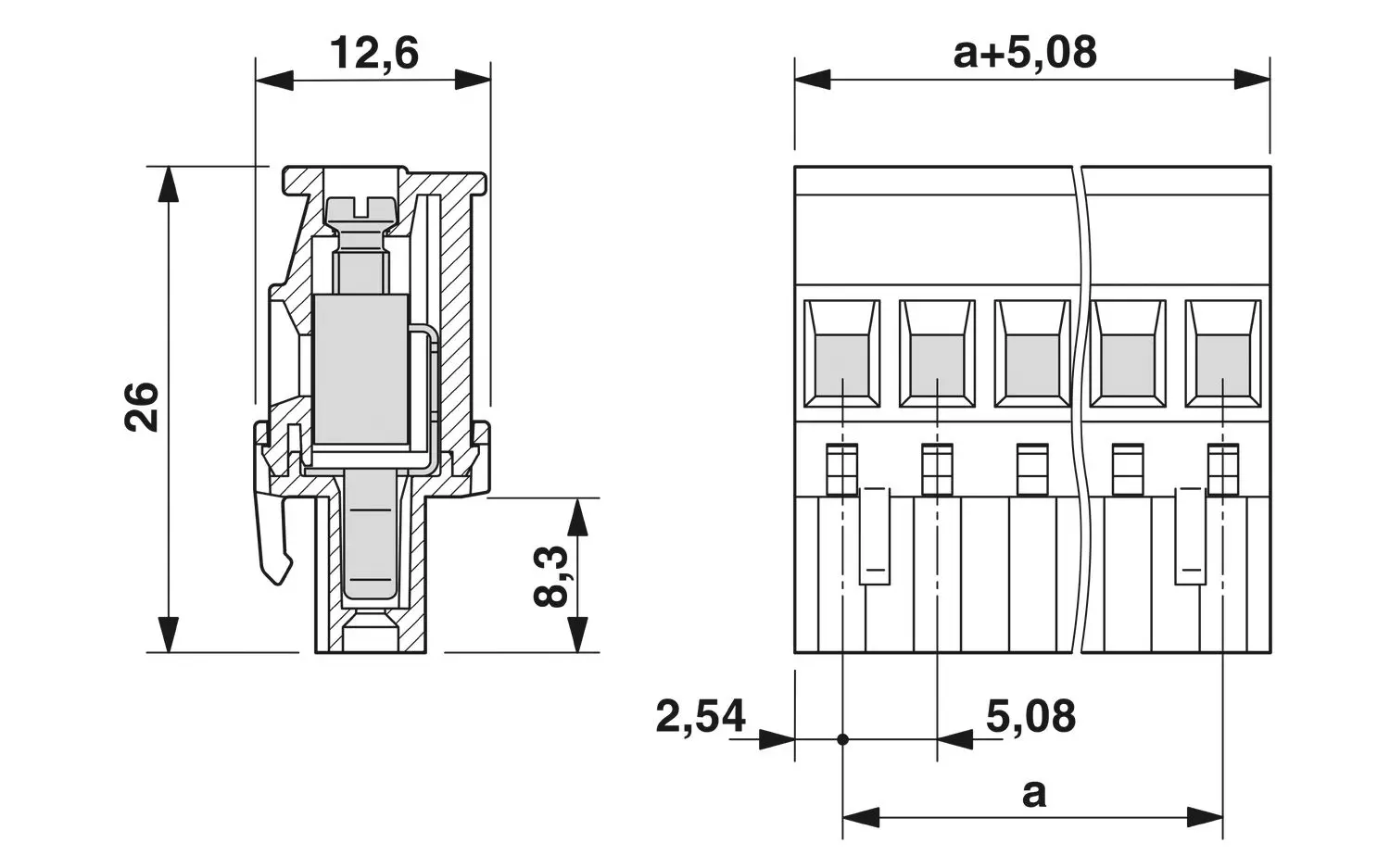 Phoenix Contact MVSTBR 2,5/10-ST-5,08 PCB Connector with 12 A and 320 V Rating, 1792320