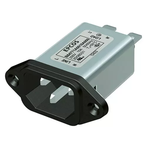 Epcos B84771 Series Panel Mount IEC Inlet Filter 1 Amp 250 V AC/DC, B84771A0001A000 (Pack of 60)