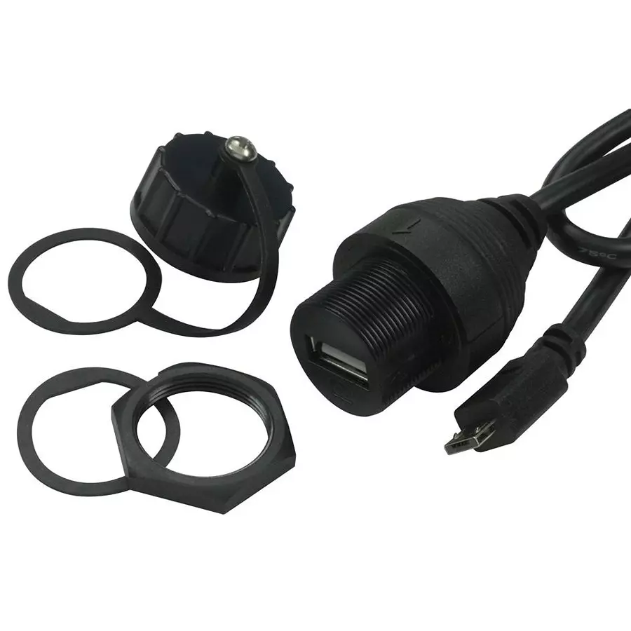 MULTICOMP PRO USB / Lightning Cables ADAPTOR, MICRO USB PLUG/USB A PANEL RCPT, 2UB3001-W05102