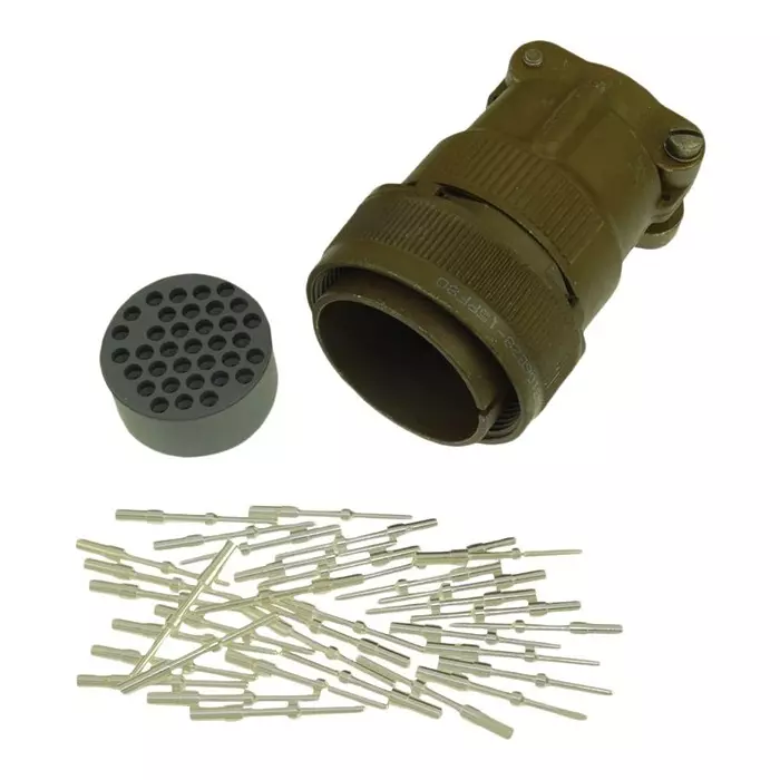 ITT CANNON Circular MIL Spec Equivalent Connectors CIRCULAR, SIZE 28, 26WAYS, PIN, CA3106E28-12PF42