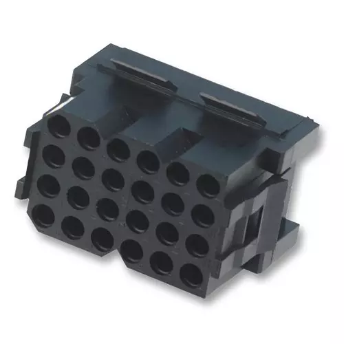 ITT CANNON Plug & Socket Connector Housings RCPT HOUSING, 4POS, NYLON, BLACK, 192990-0380