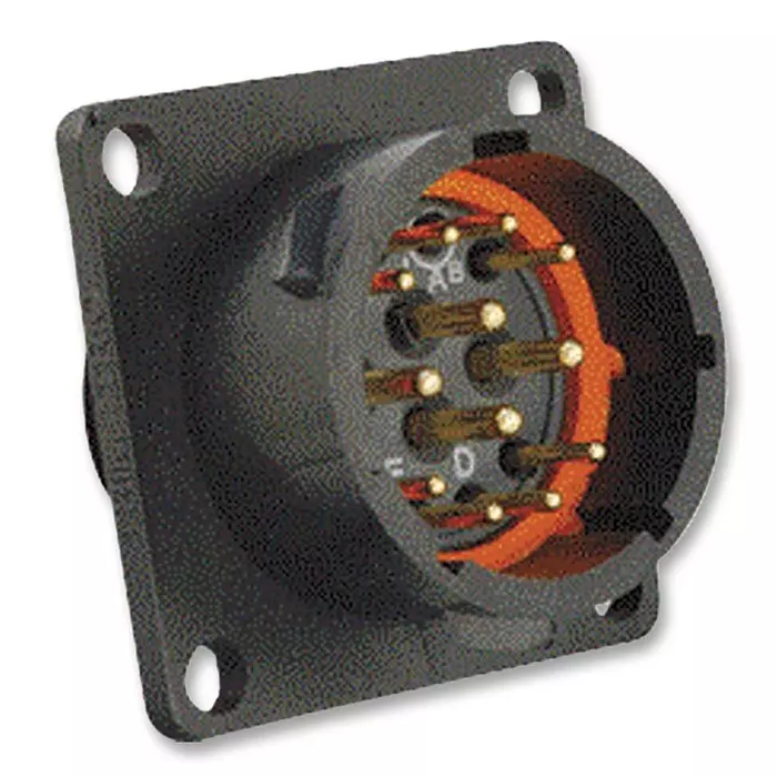 SOURIAU-SUNBANK / EATON CIRCULAR, RECEPTACLE, 12 WAY, PANEL, UTS014E12P