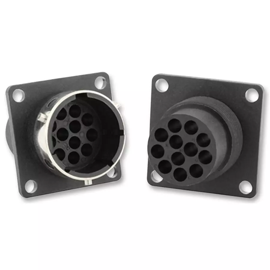 SOURIAU-SUNBANK / EATON CONNECTOR, CIRCULAR, RCPT, 12POS, PANEL, UTG01412PH