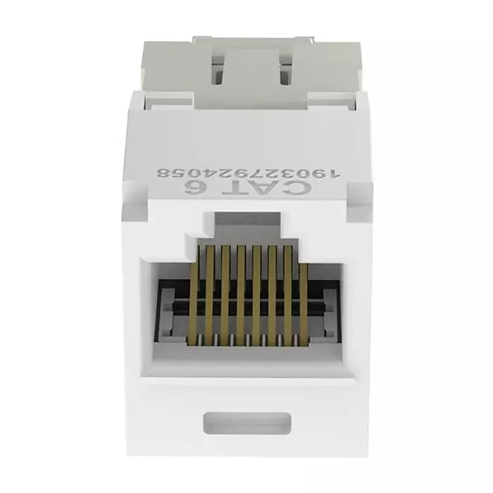 PANDUIT Modular & Ethernet Connectors RJ45 CONN, JACK, 8P8C, 1PORT, WHITE, CJ688TGWH-24 (Pack of 24)