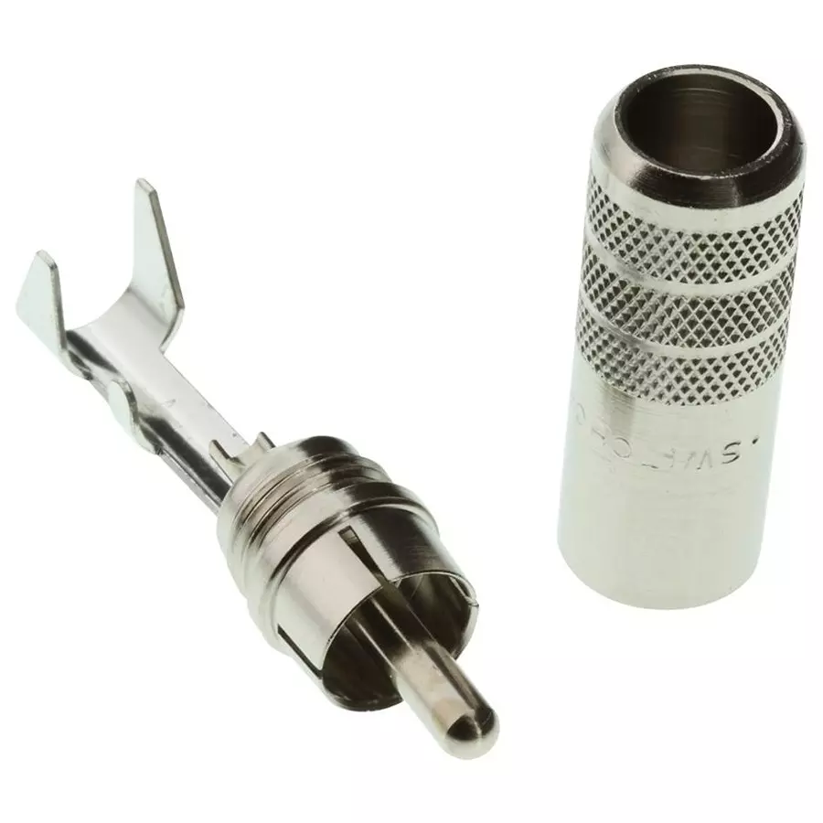 SWITCHCRAFT/CONXALL Connector, Rca/Phono, Plug, 3502A