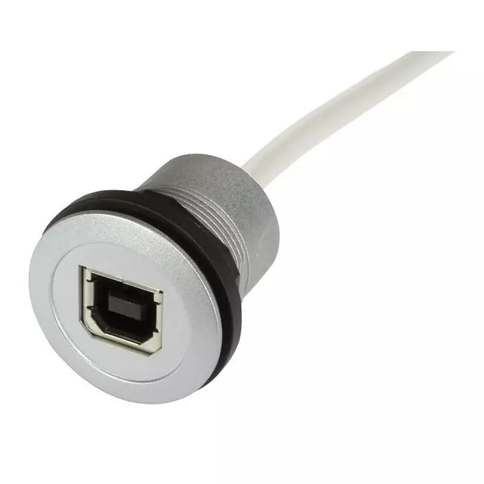 Harting USB / Lightning Cables USB CABLE, 2.0 A TYPE B-B RCPT, 0.5M, 09454521910