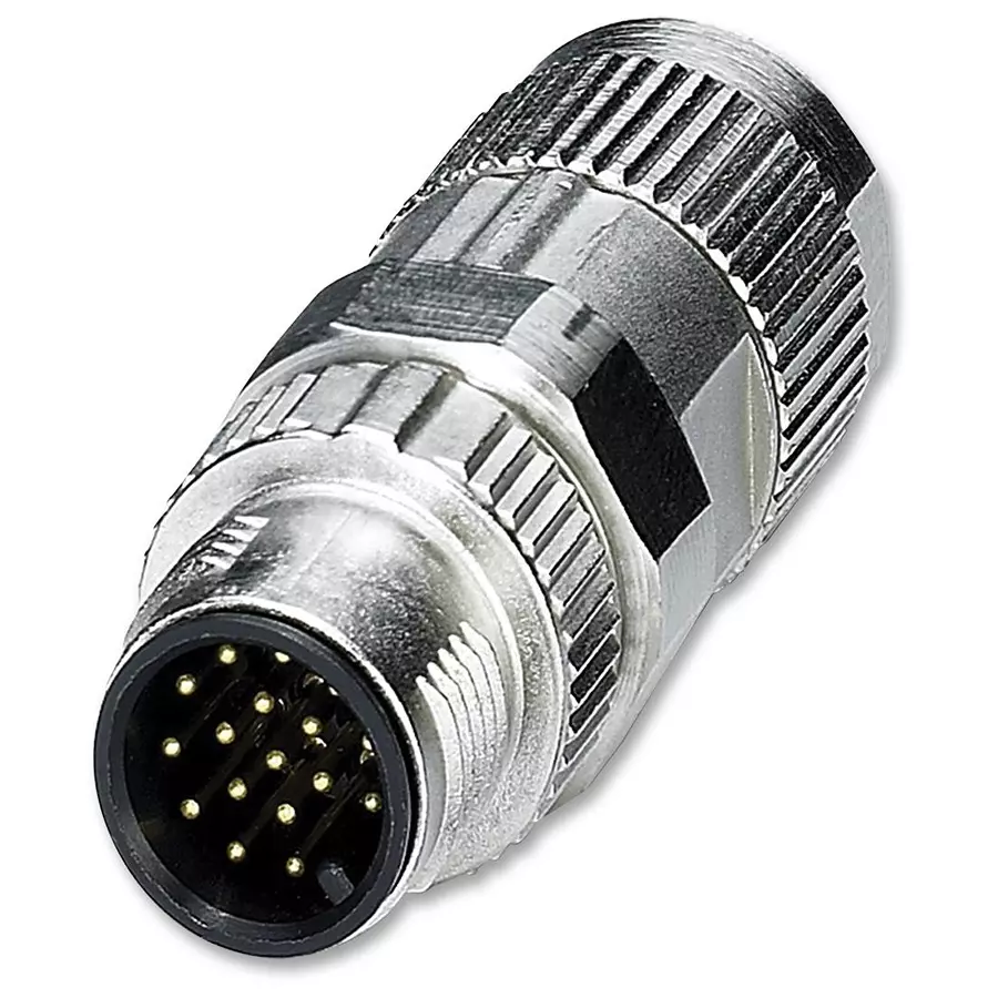 Phoenix Contact Circular Industrial Connectors CIRCULAR CONN, PLUG, 17 WAY, M12, CABLE, 1559602