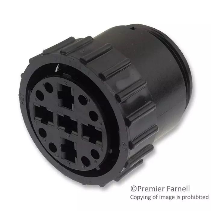 AMP - TE CONNECTIVITY CIRCULAR CONNECTOR PLUG SIZE 23 13 POSITION FREE HANGING, 211824-1.