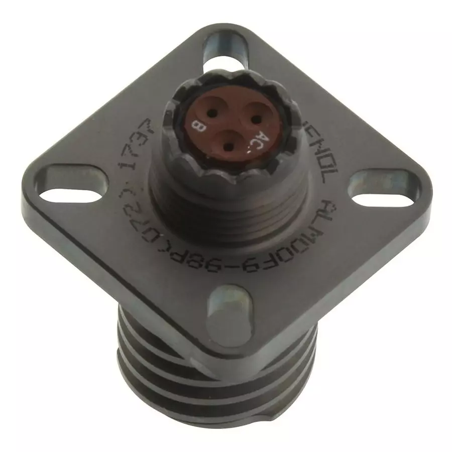 AMPHENOL INDUSTRIAL CIRCULAR CONN, RCPT, 9-98, WALL MOUNT, ALM00F9-98P(072)