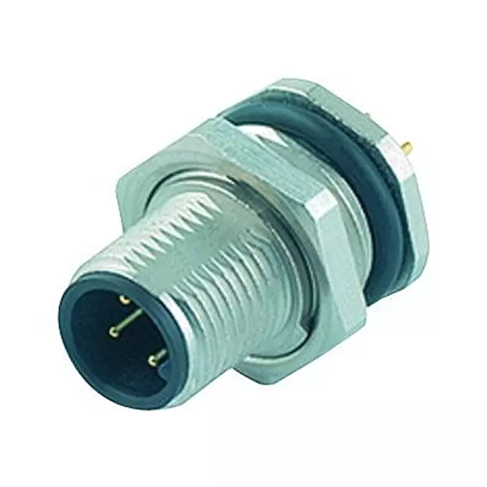 BINDER SENSOR CONN, PLUG, 5POS, M12, PANEL, 86-0531-1000-00008