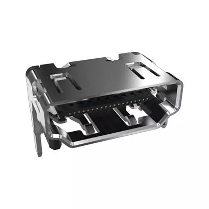 AMPHENOL COMMUNICATIONS SOLUTIONS HDMI TYP A CONN, R/A RCPT, 19POS, SMT/TH, 10029449-101RLF
