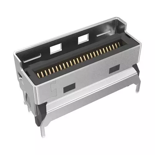 AMPHENOL COMMUNICATIONS SOLUTIONS CARD EDGE CONN, PAM 56G 95OHM, 50POS, G98V15322HR.