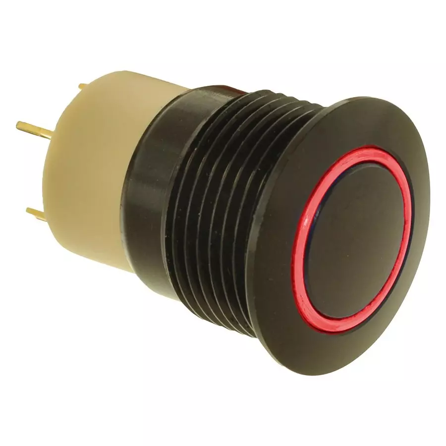 E-SWITCH VANDAL RESISTANT SW, SPST, 36V, RED/GRN, PVA6LRE211G1.