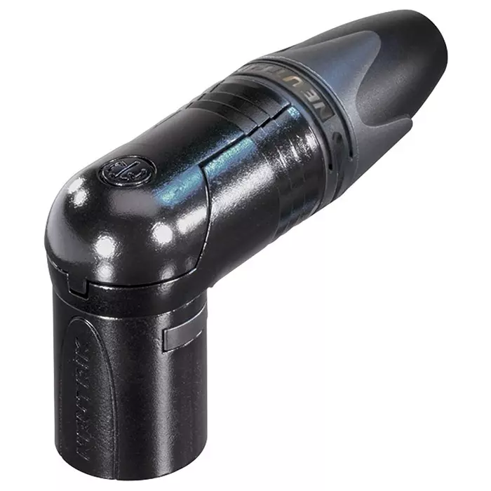 NEUTRIK PLUG, XLR, 90DEG, 3POLE, NC3MRX-B
