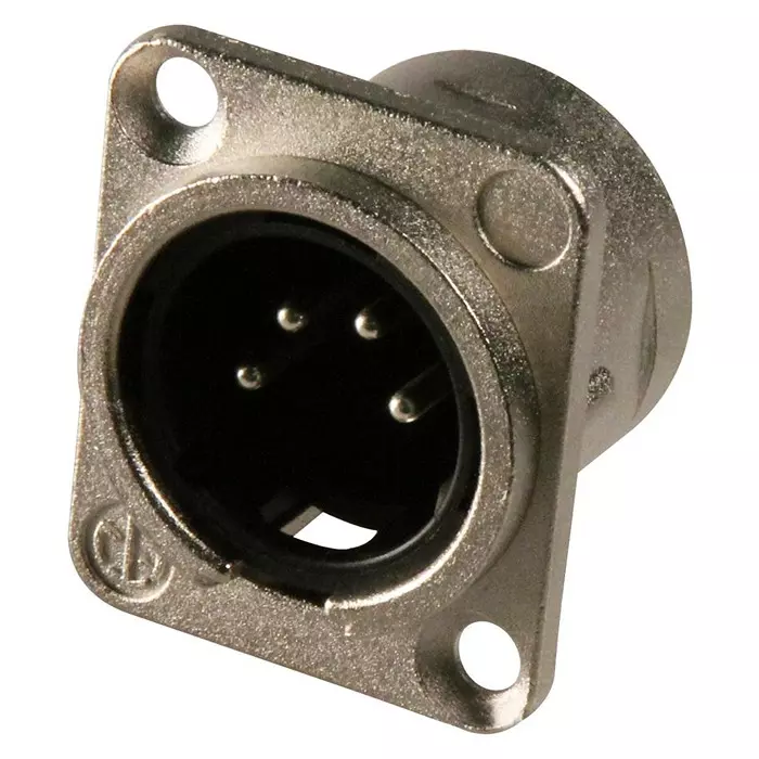 NEUTRIK PLUG, XLR, PANEL, UNIFIED, 4POLE, NC4MD-L-1