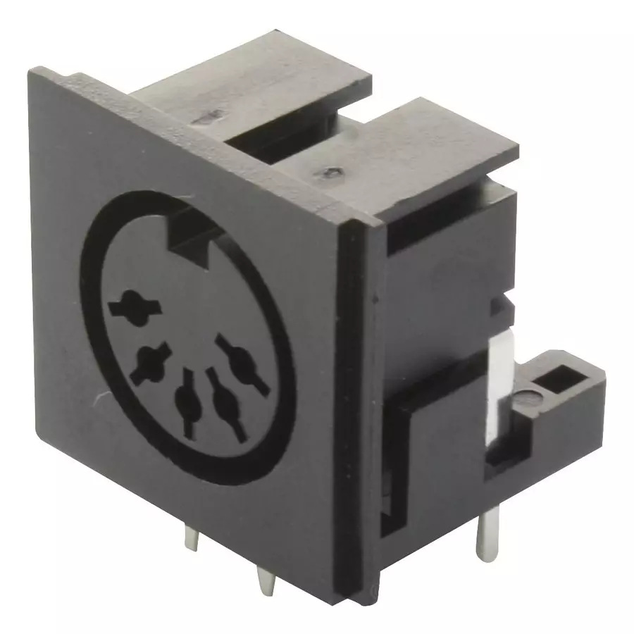 LUMBERG DIN CONNECTOR, RCPT, 5POS, CHASSIS, 0105 05