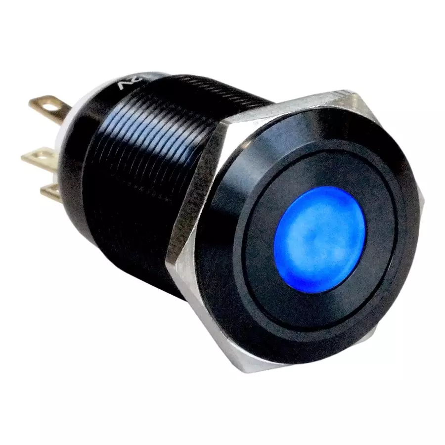 ARCOLECTRIC (BULGIN LIMITED) ANTI VANDAL SW, SPDT, 5A, 24V/125V, BLU, MPI005D28LABL12