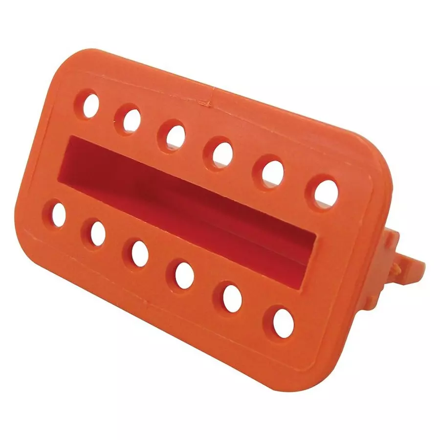 DEUTSCH - TE CONNECTIVITY WEDGE LOCK, PBT GF, 12POS PLUG, W12S (Pack of 10)