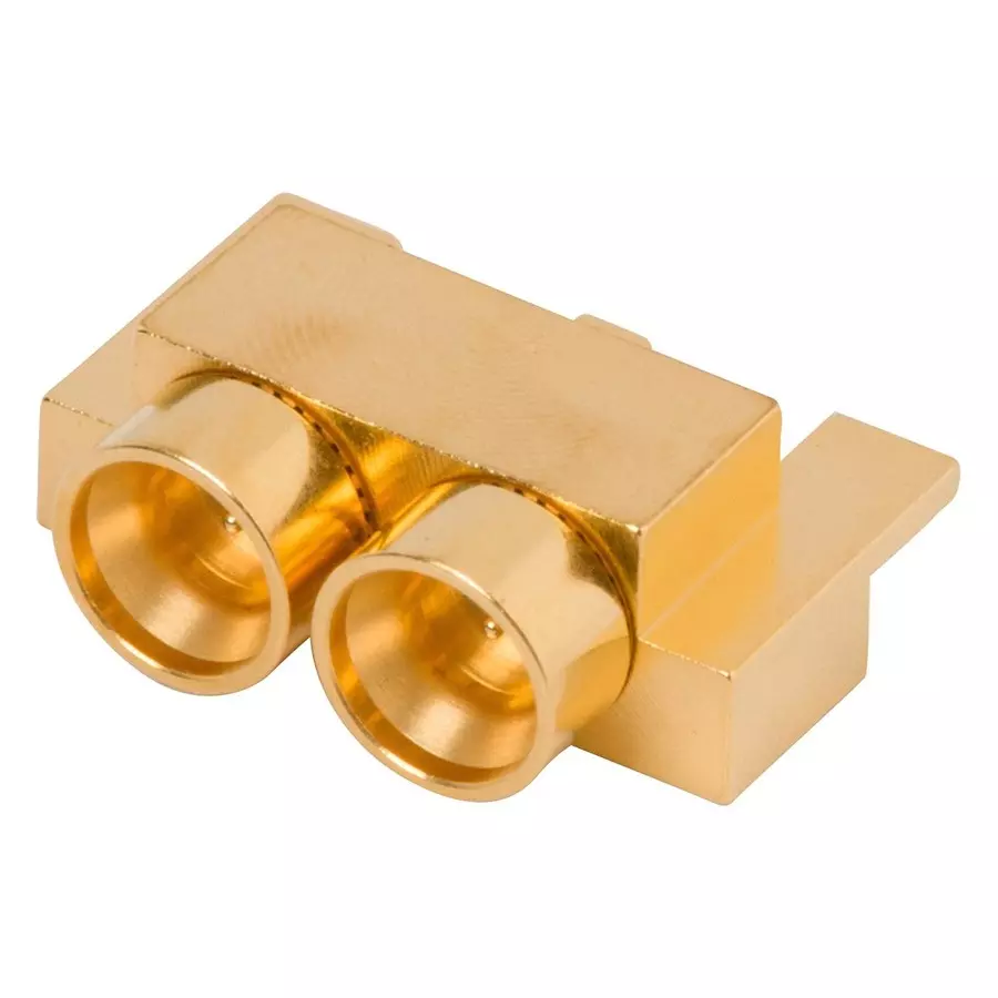 AMPHENOL SV MICROWAVE RF COAX CONN, 2P SMPM PLUG, 50 OHM, 3211-60087