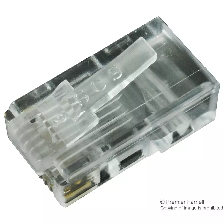 STEWART CONNECTOR CONNECTOR, RJ45, PLUG, 8P8C, CRIMP, 937-SP-3088 (Pack of 10)