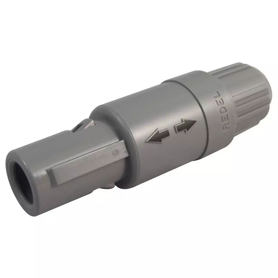 REDEL Plug, 5Mm, Grey, 4Way, PAG.M0.4GL.AC52G