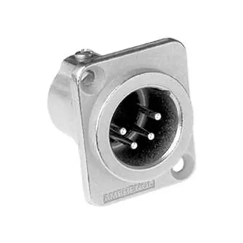 AMPHENOL AUDIO PLUG, XLR, PANEL, UNIFIED, 4POLE, AC4MDZ