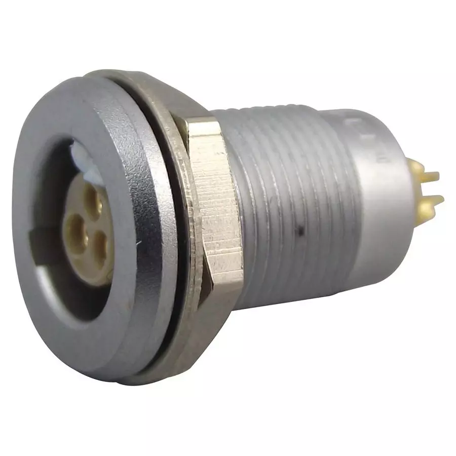 LEMO CIRCULAR CONNECTOR, RCPT, 3POS, PANEL, EGG.0T.303.CLL