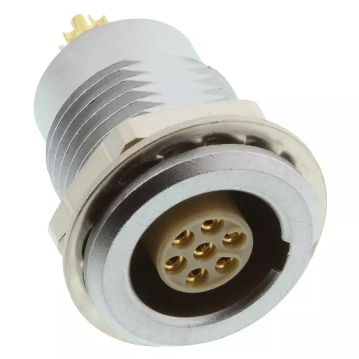 LEMO SOCKET, PANEL MOUNT, 1B, 7WAY, EGG.1B.307.CLL