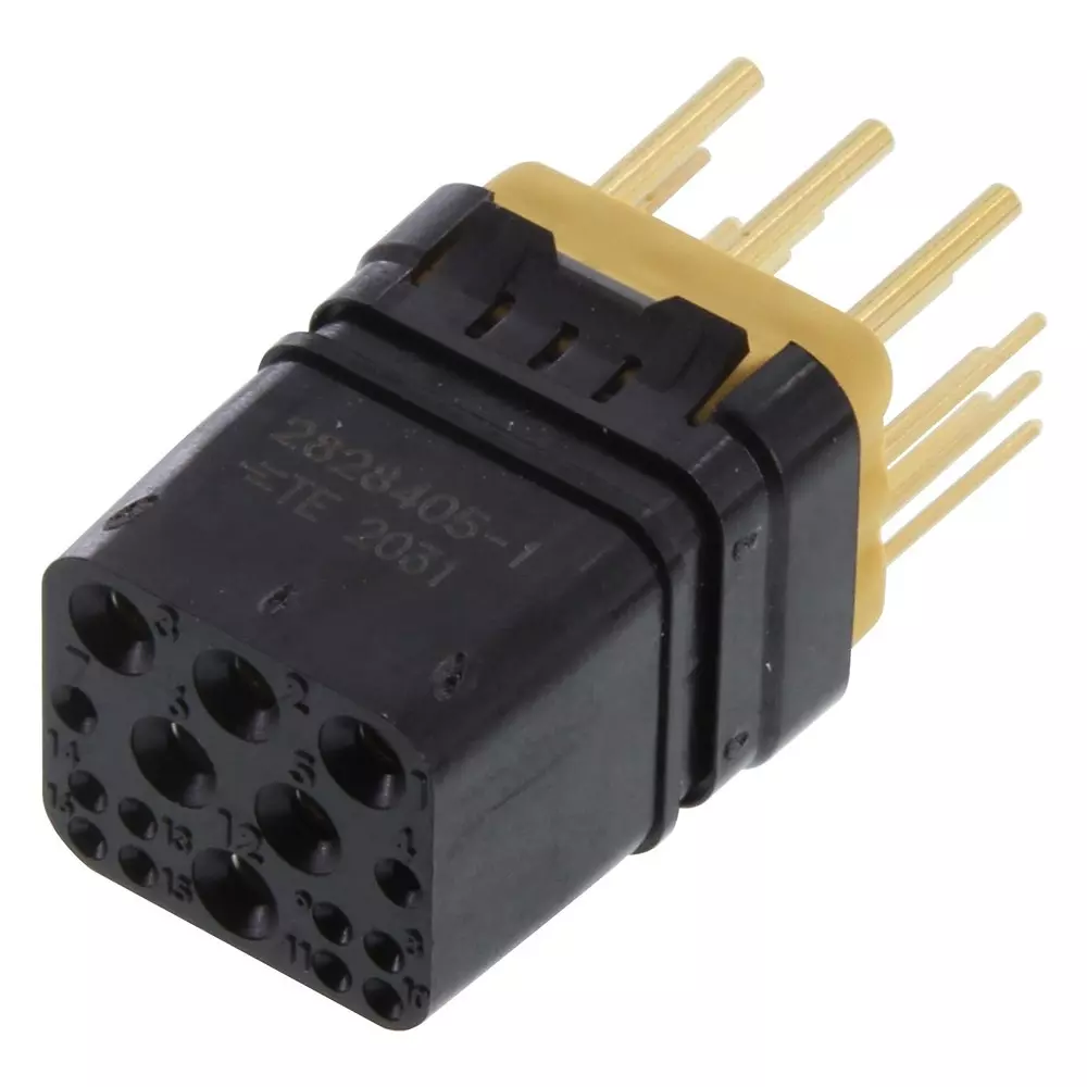 TE CONNECTIVITY Rectangular Contact Insert, Rcpt, 16Pos, 2828405-1