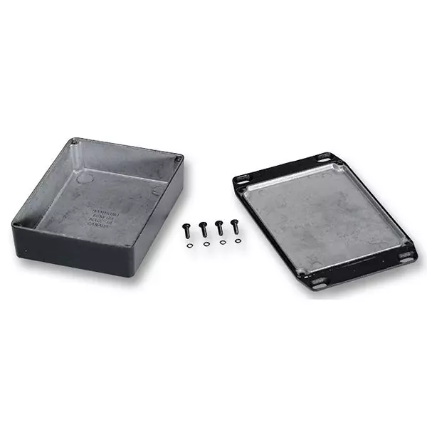 HAMMOND Metal Enclosures BOX, DIECAST, IP65, 50X50X31MM, 1590WLBBK