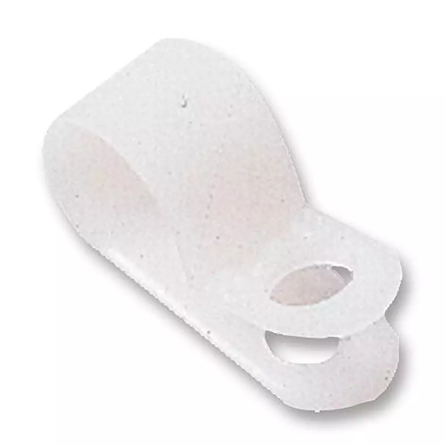 MULTICOMP PRO Cable Clamps / Cable Clips P CLIP, NATURAL, 25.4MM, PK100, UC-6 (Pack of 100)
